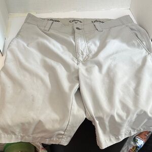 Callaway Men's Gray Flat Front Shorts